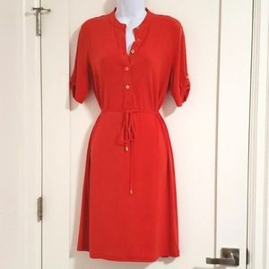 Calvin Klien Red Short Sleeve Dress